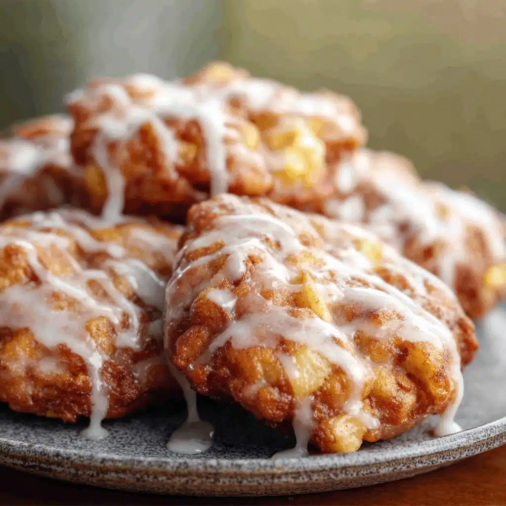 Baked Apple Fritters with Glaze Recipe