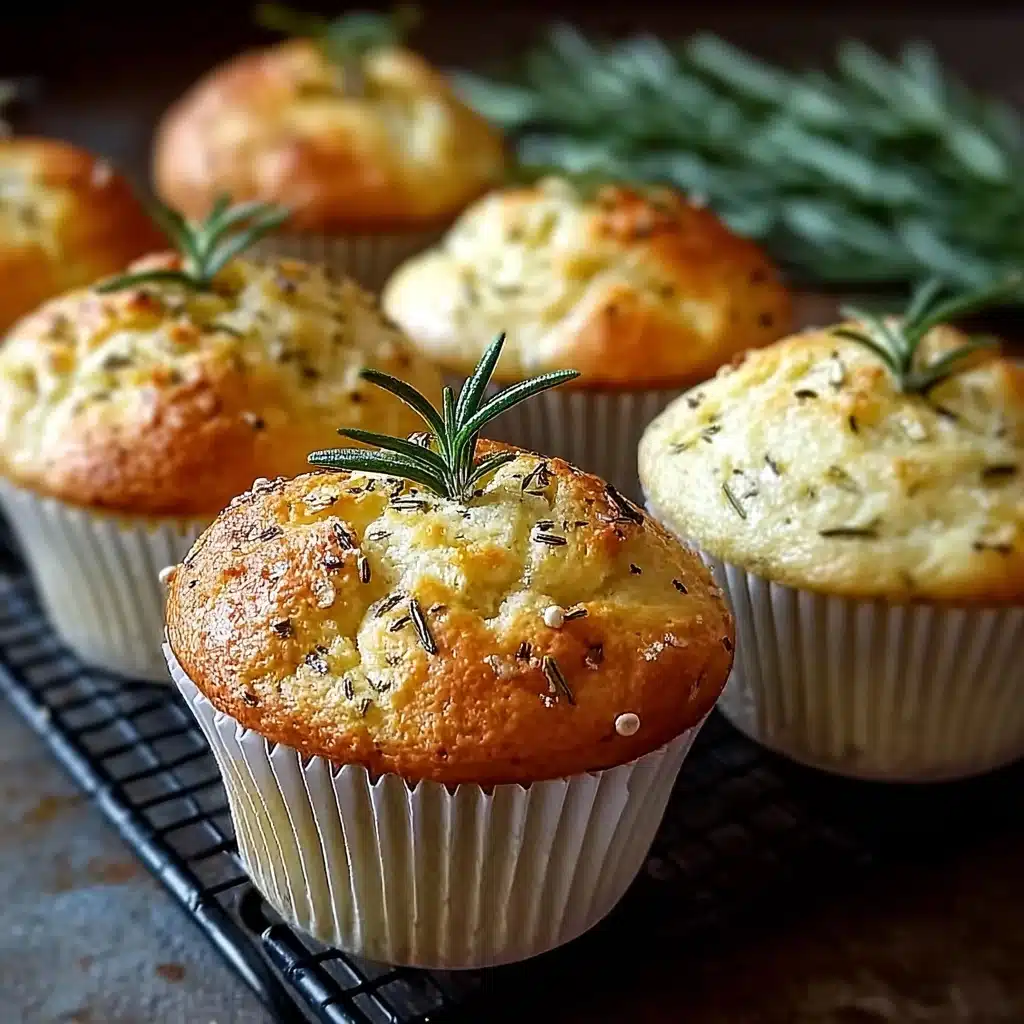Easy Garlic Rosemary Focaccia Muffins Recipe