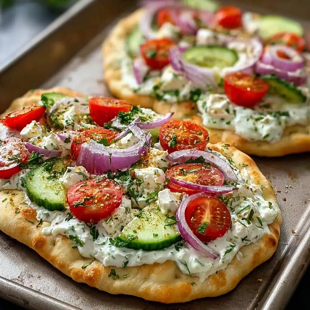 Tzatziki Chicken Pizza Recipe - Recipe Image
