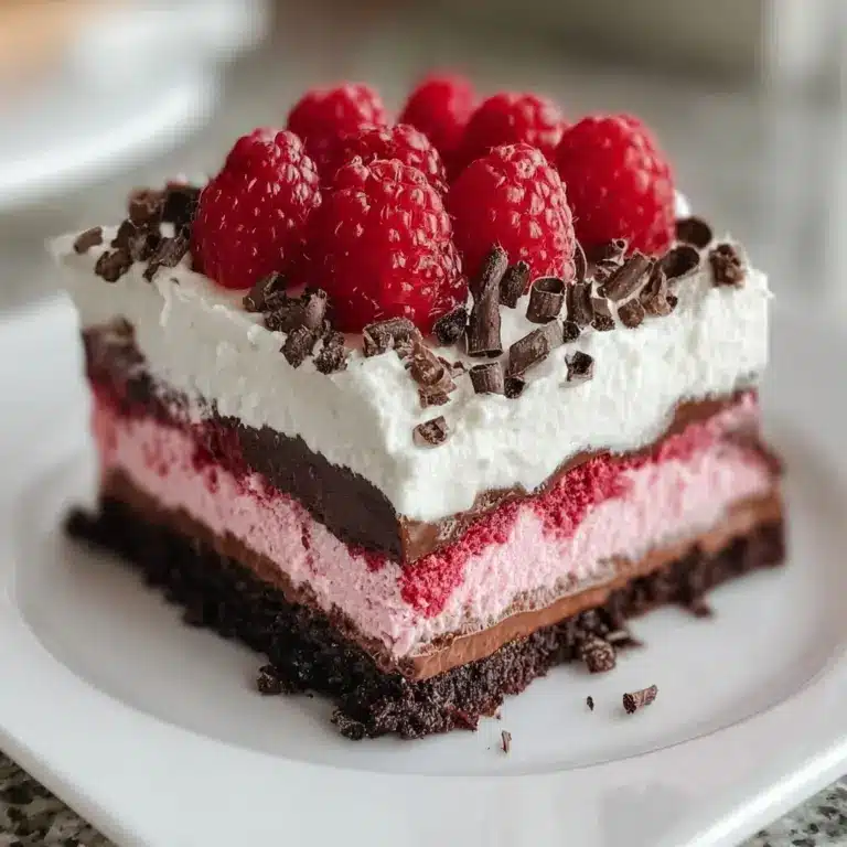 Raspberry Chocolate Lasagna Dessert Recipe
