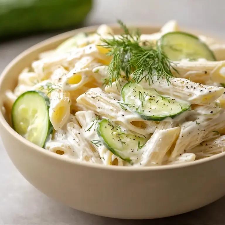 Healthy Cucumber Pasta Salad Recipe