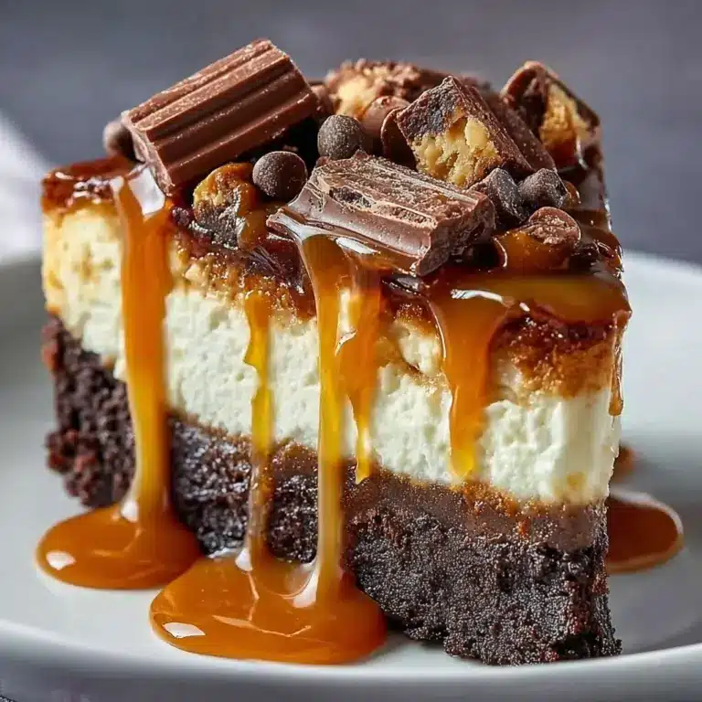 Caramel Brownie Cheesecake Recipe
