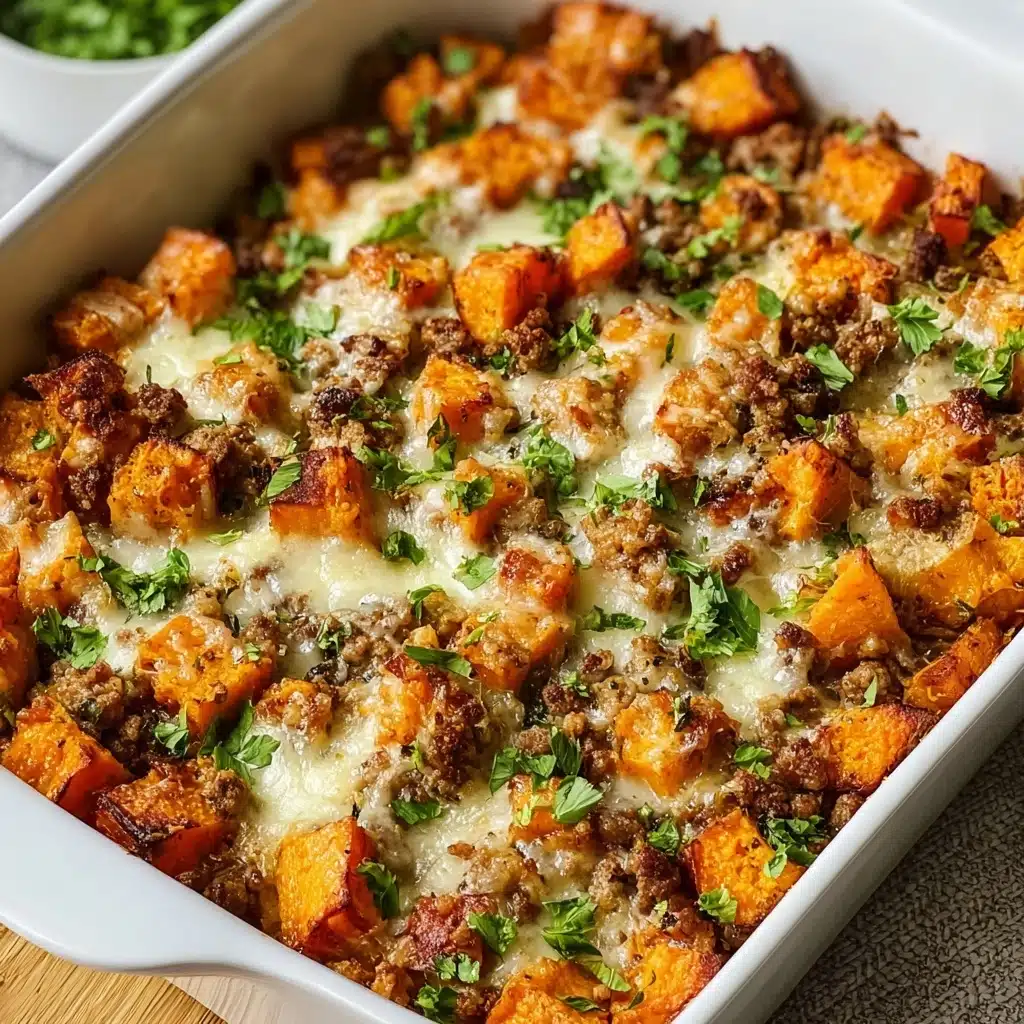 Once everything is cooked through, transfer the mixture to the prepared baking dish and spread it out evenly Recipe - Recipe Image