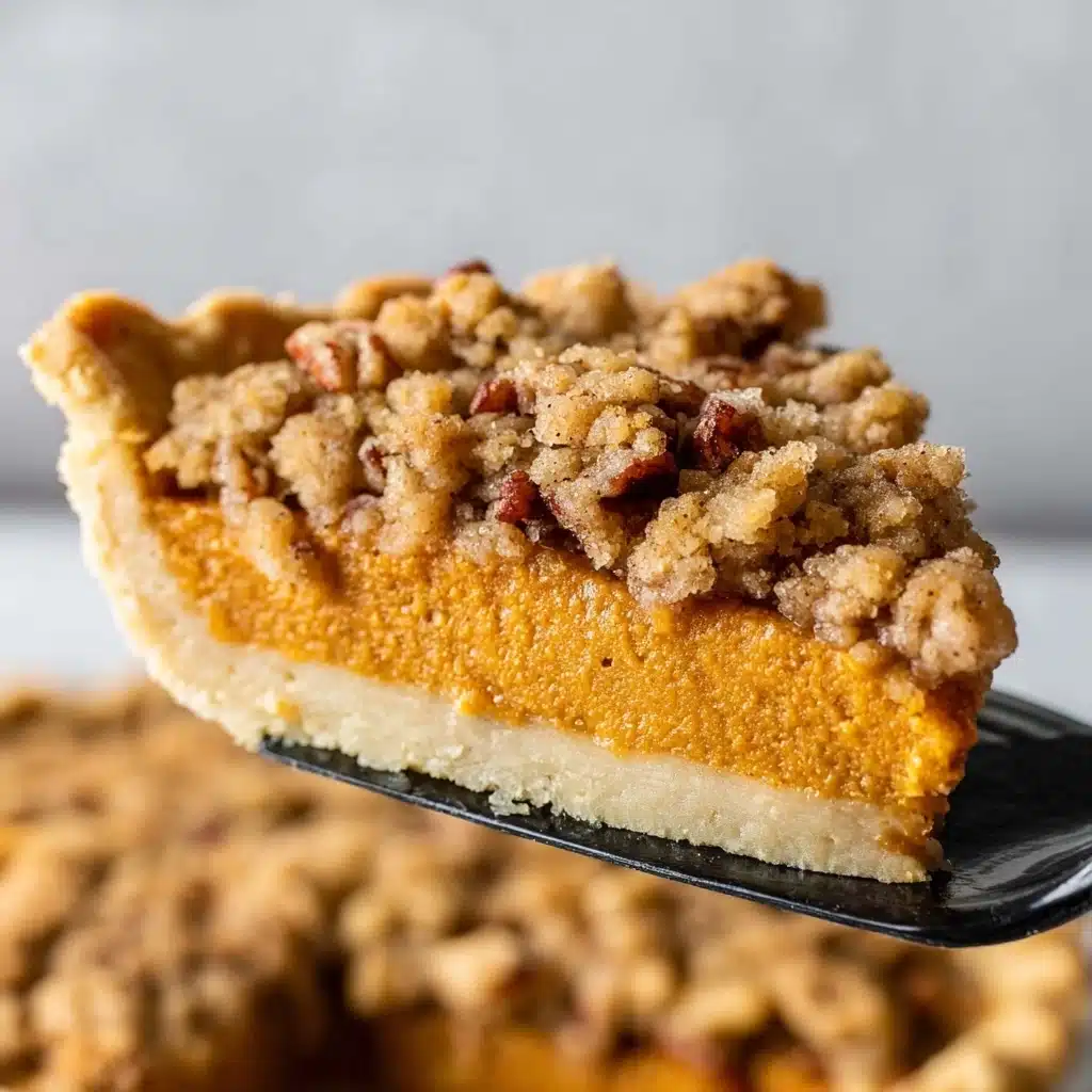 Bourbon Pumpkin Pie with Salted Brown-Butter Pecan Streusel Recipe - Recipe Image