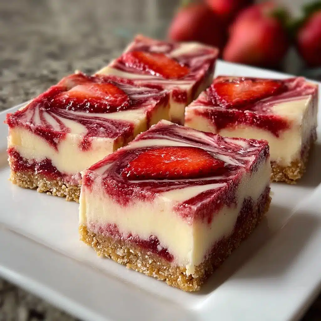 Keto Strawberry Cheesecake Bars Recipe - Recipe Image