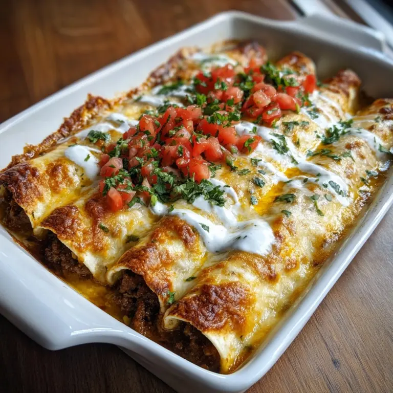 Easy Ground Beef Enchiladas Recipe
