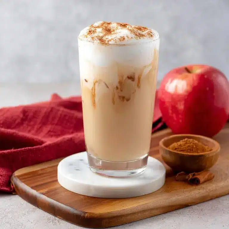 Iced Apple Crisp Cream Chai Latte Recipe