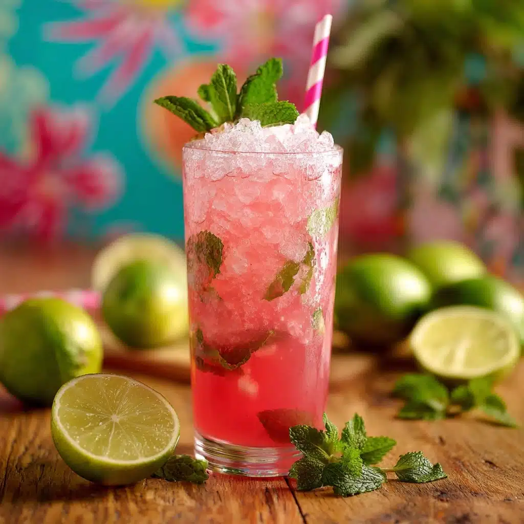 Refreshing Sweet Watermelon Mint Summer Mocktail Recipe - Recipe Image