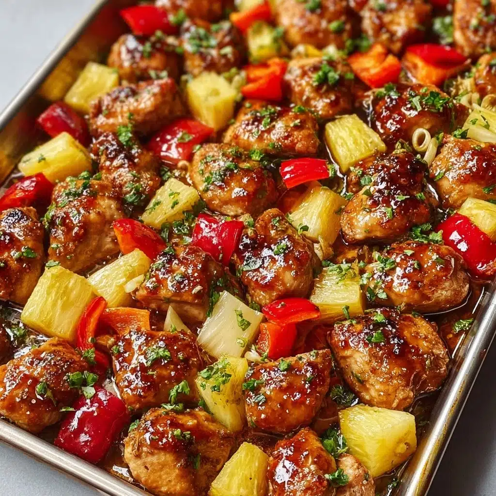 Hawaiian Chicken Sheet Pan Recipe - Recipe Image