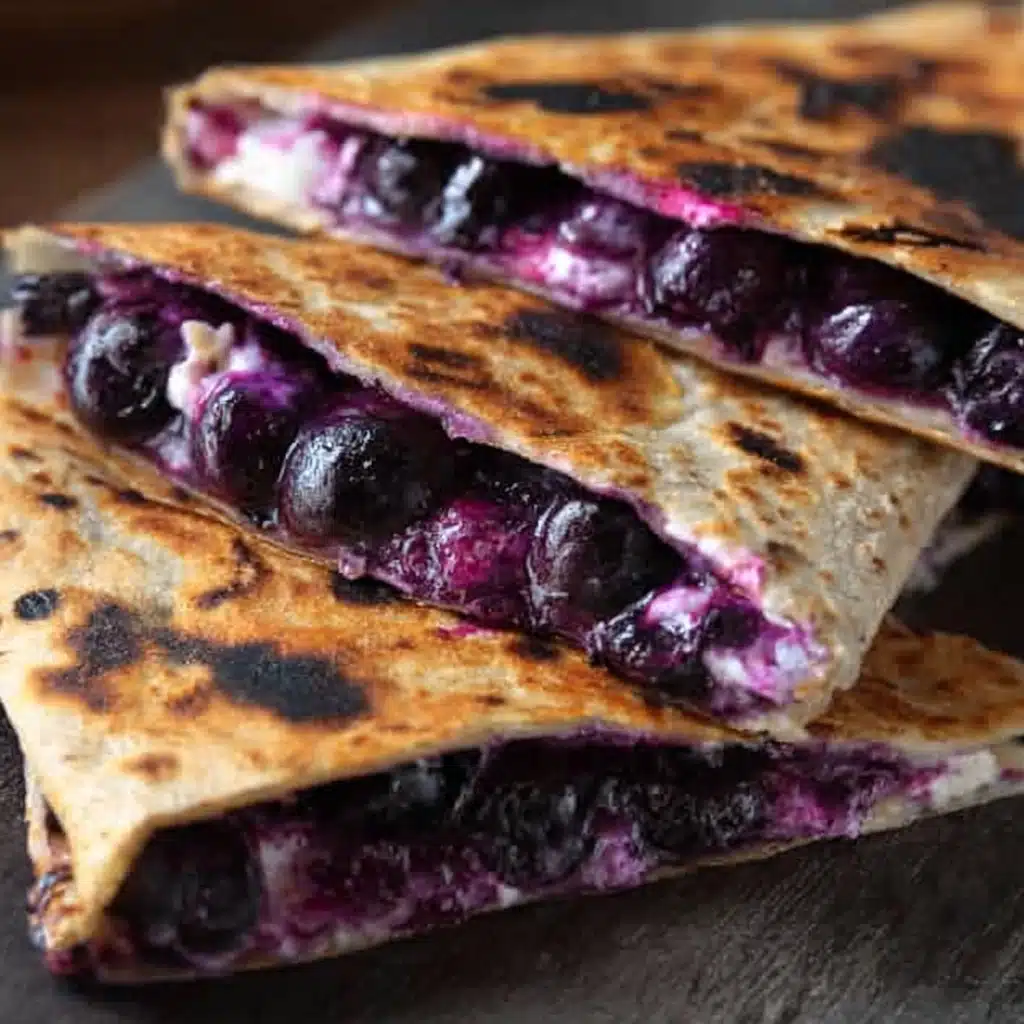 Blueberry Breakfast Quesadilla Recipe - Recipe Image