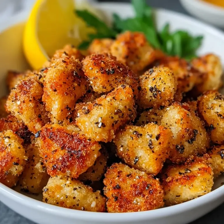 Crispy Lemon Pepper Chicken Bites Recipe