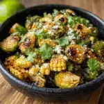 Top with Crema: Once the Brussels sprouts are roasted, drizzle the crema generously over the sprouts Recipe