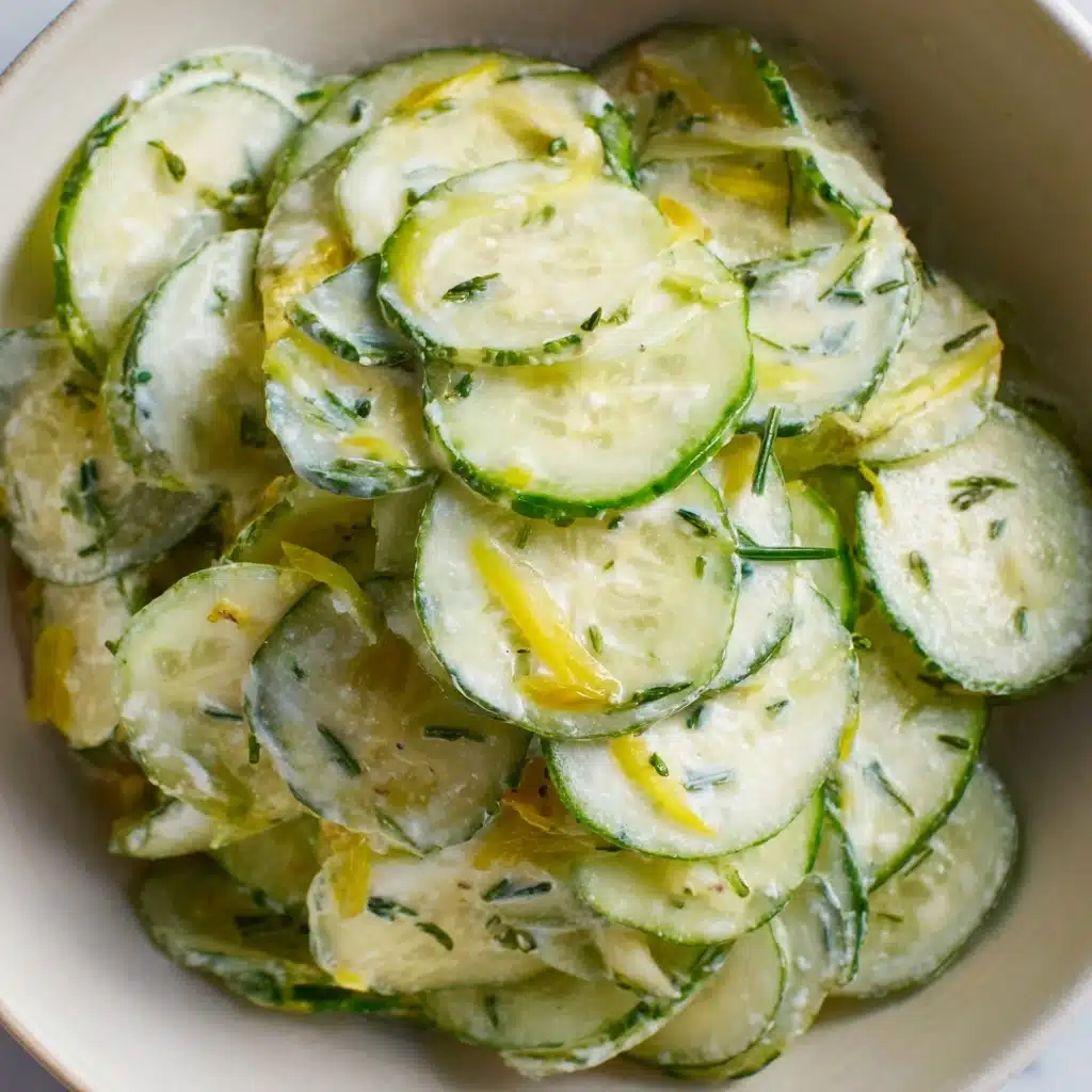 Pickle Juice Ranch Cucumber Salad Recipe - Recipe Image