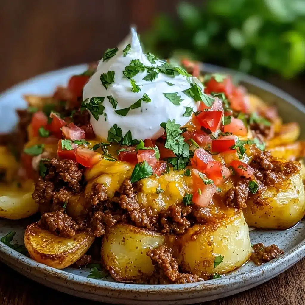 Cheesy Taco Potatoes Recipe - Recipe Image