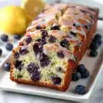 Moist Blueberry Zucchini Bread with a Lemon Glaze Recipe