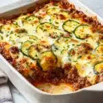 Cheesy Ground Beef and Zucchini Casserole Recipe