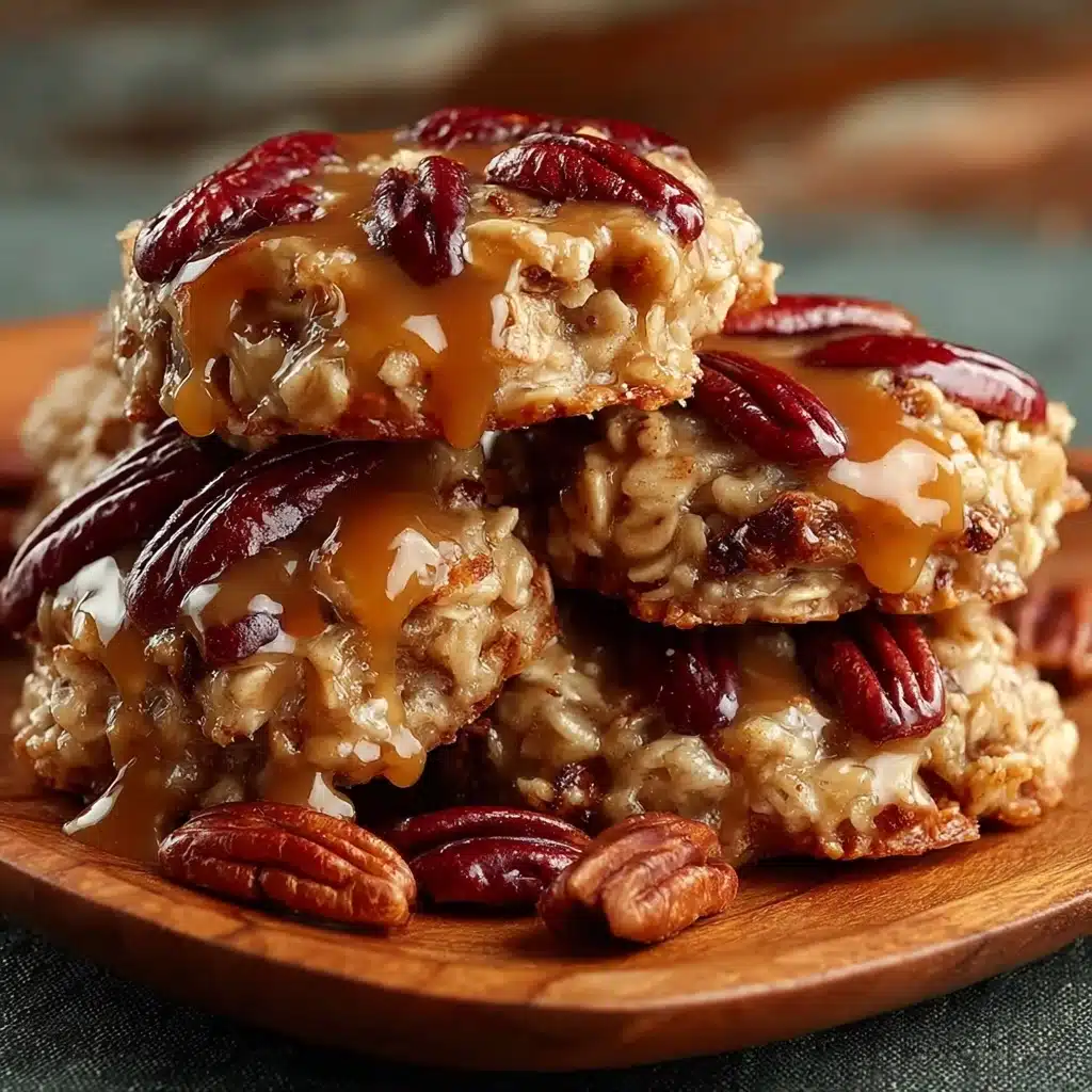 No-Bake Coconut Pecan Praline Cookies Recipe - Recipe Image