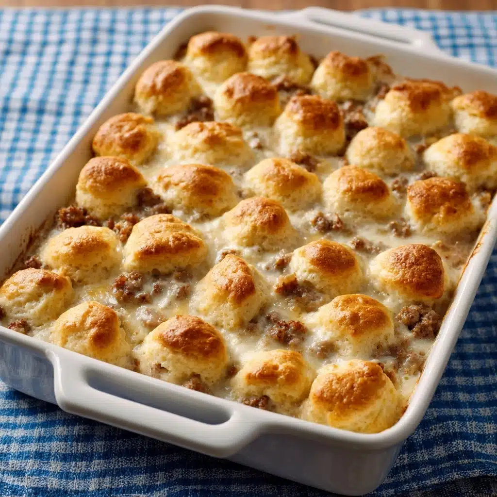 Biscuits and Gravy Casserole Recipe - Recipe Image