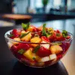 Summer Peach Fruit Salad Recipe