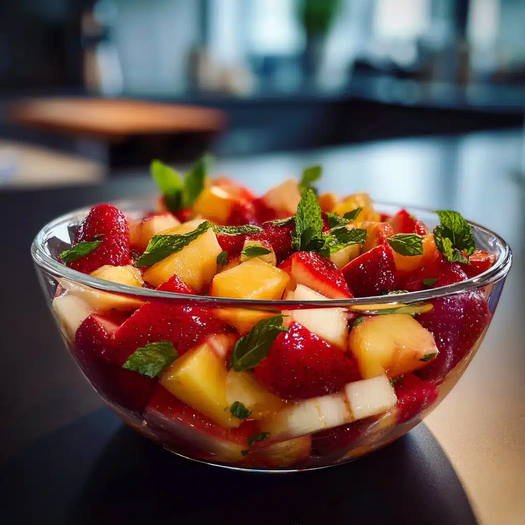Summer Peach Fruit Salad Recipe
