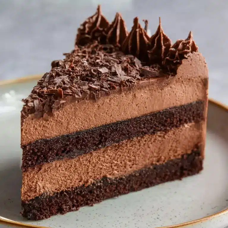 Easy Chocolate Mousse Cake Recipe