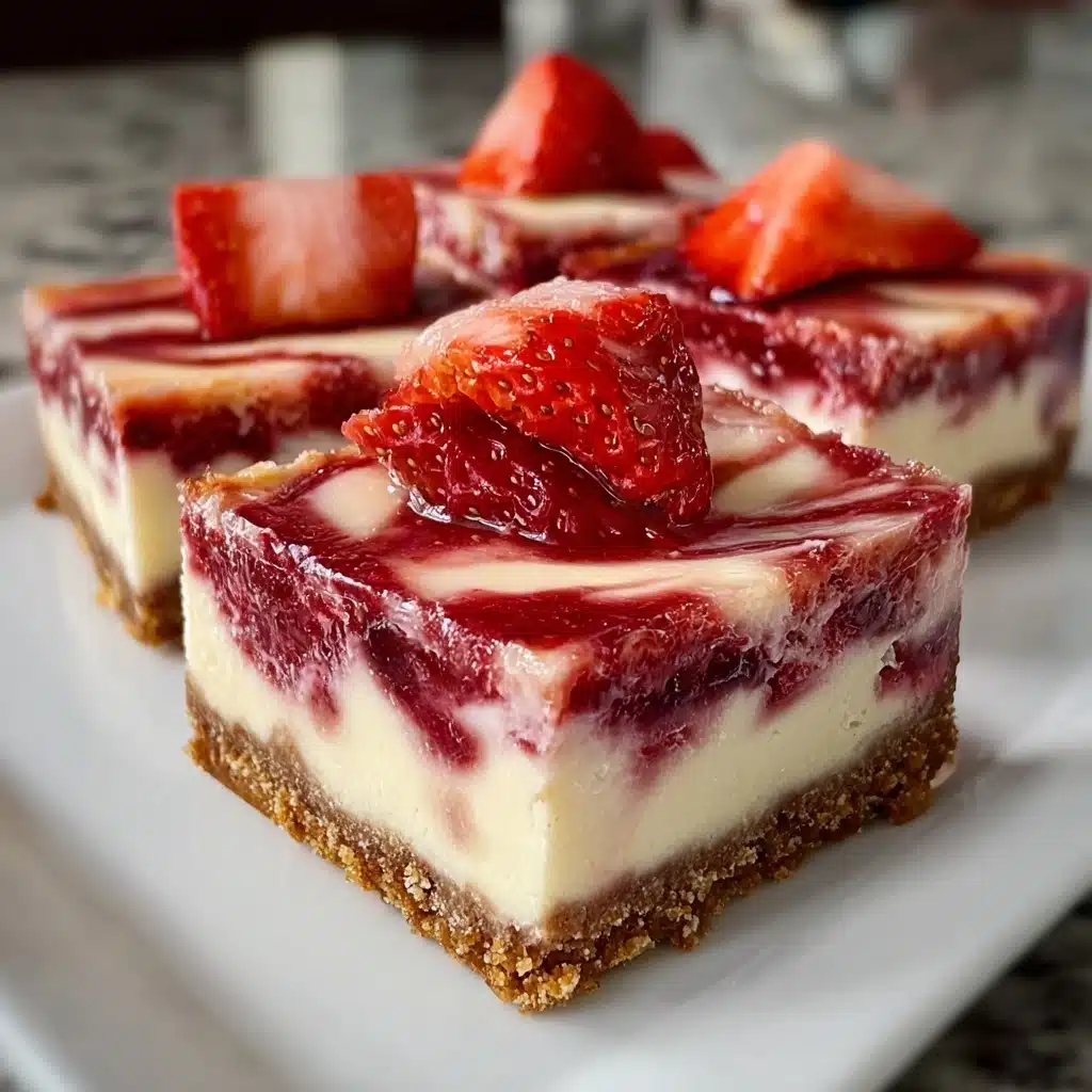 Keto Strawberry Cheesecake Bars Recipe - Recipe Image