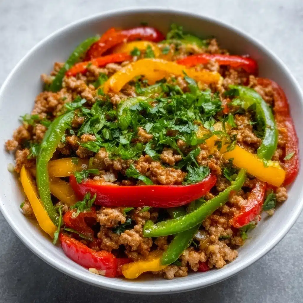 Ground Turkey and Peppers Recipe
