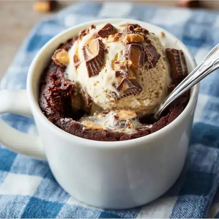 Chocolate Peanut Butter Mug Cake Recipe