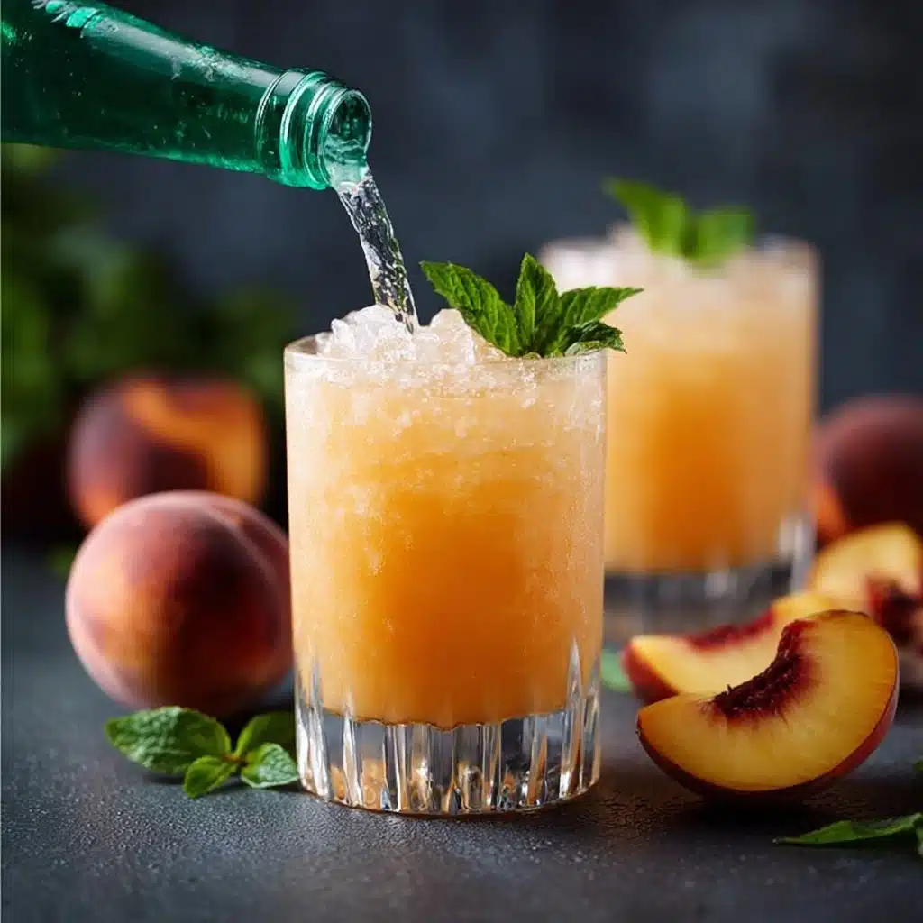 The Ultimate Peach Bellini Mocktail Recipe - Recipe Image