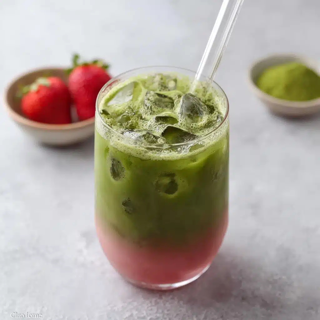 Strawberry Matcha Latte Recipe - Recipe Image