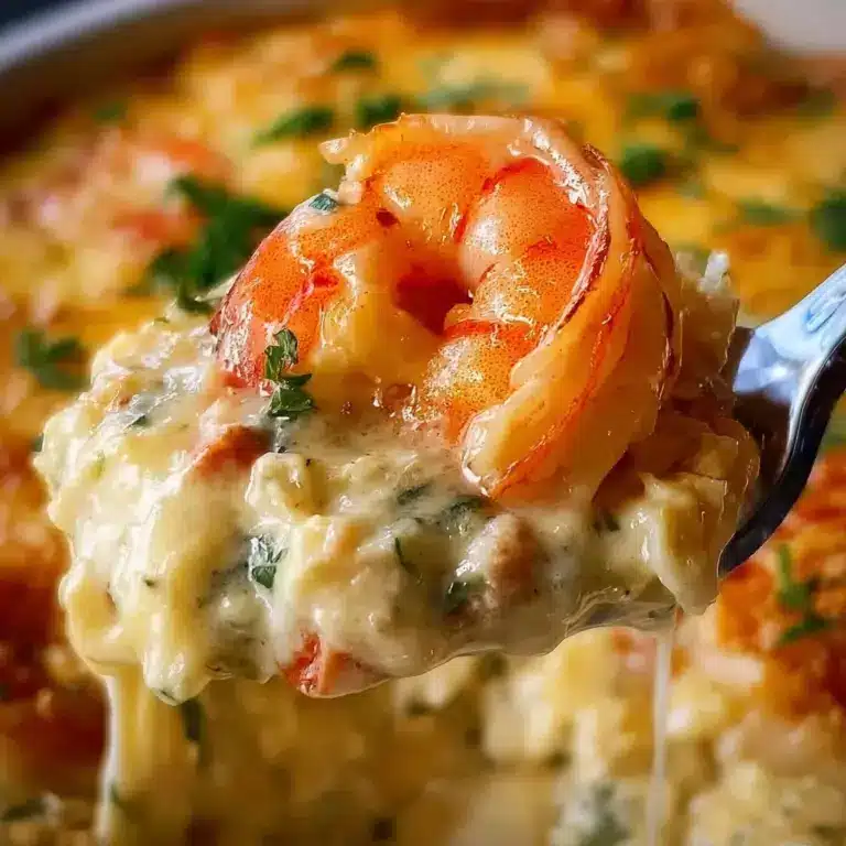 Pour the seafood mixture into a greased 9×13-inch baking dish or a large oven-safe skillet Recipe