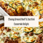 Cheesy Ground Beef and Zucchini Casserole Recipe