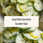 Pickle Juice Ranch Cucumber Salad Recipe