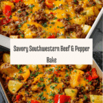 Southwestern Beef and Pepper Bake Recipe