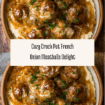 Crock Pot French Onion Meatballs Recipe