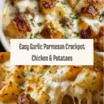 Garlic Parmesan Crockpot Chicken and Potatoes Recipe