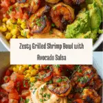 Grilled Shrimp Bowl with Avocado & Corn Salsa Recipe