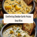 Hearty Cheddar Garlic Herb Potato Soup Recipe