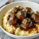 Tasty Slow Cooker Salisbury Steak Meatballs Recipe