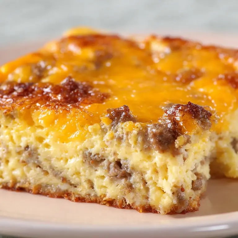 Cheesy Sausage Breakfast Casserole Recipe