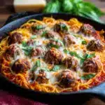 Baked Spaghetti and Meatballs Recipe