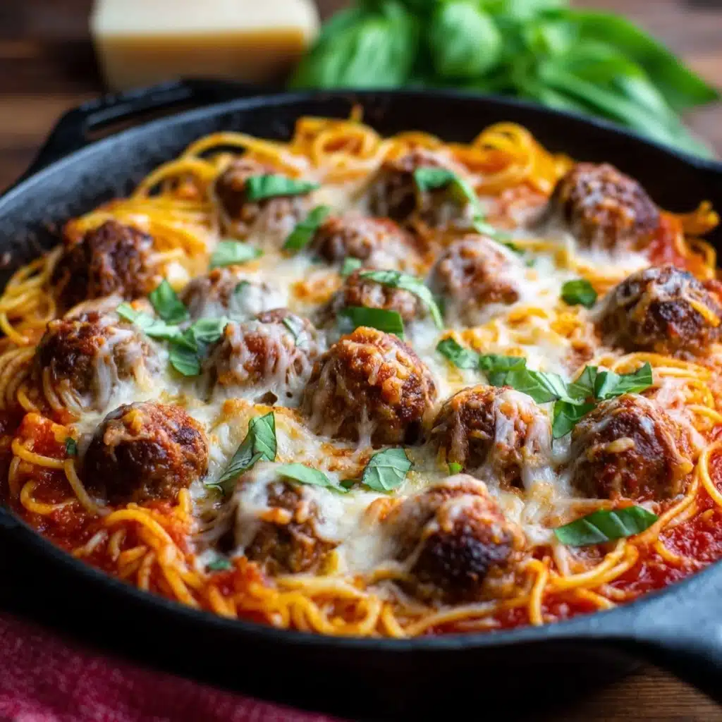 Baked Spaghetti and Meatballs Recipe - Recipe Image