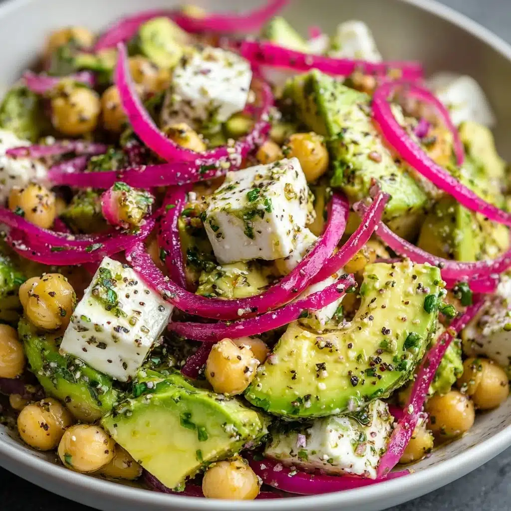 Chickpea Feta Avocado Salad Recipe - Recipe Image