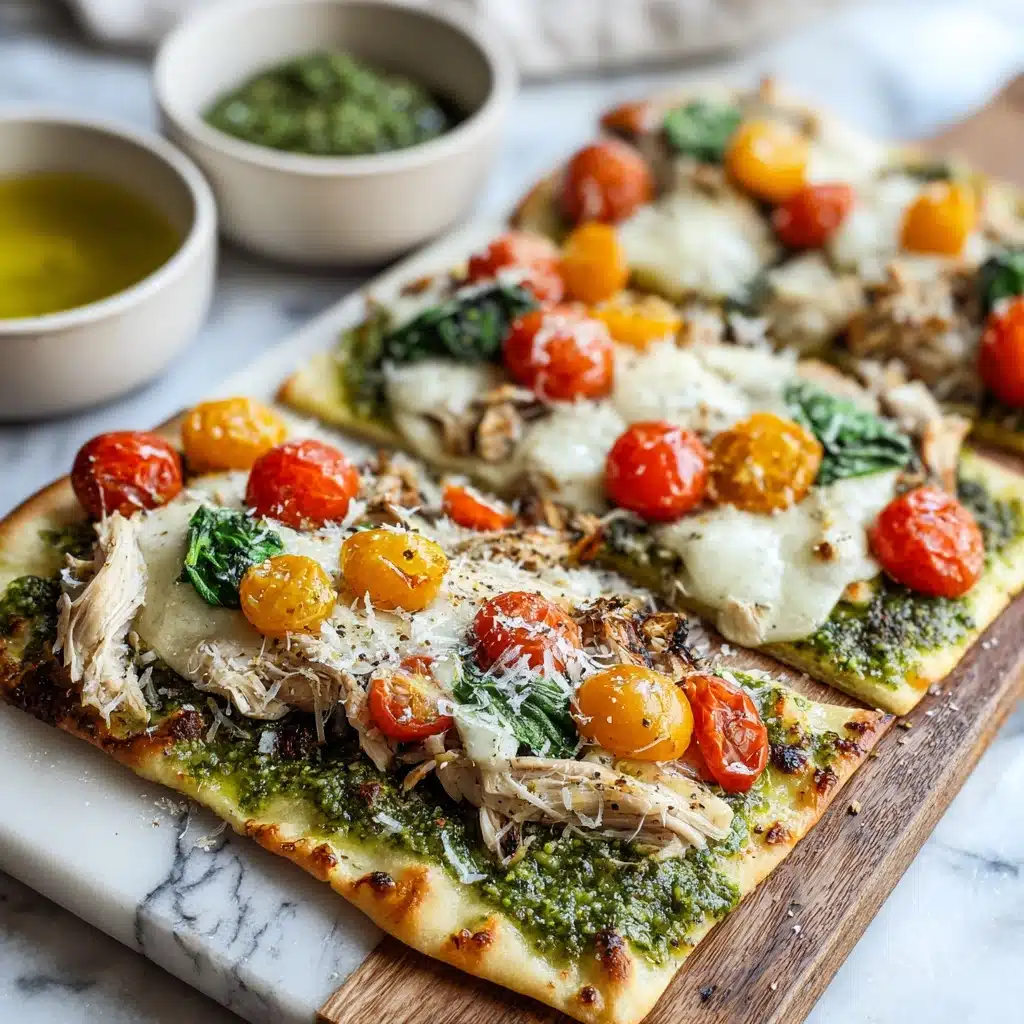 Chicken Pesto Flatbread Recipe
