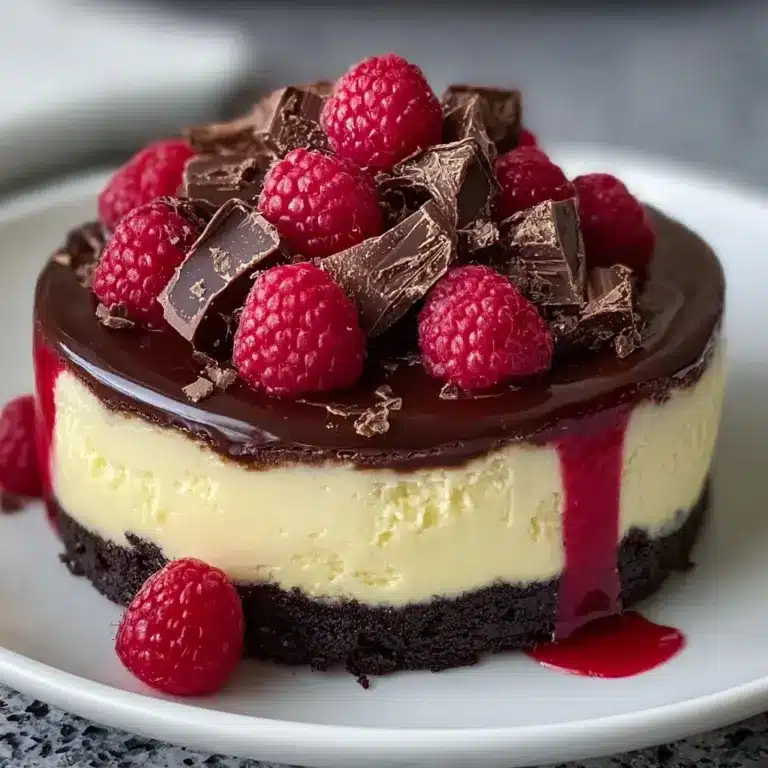 Dark Chocolate Raspberry Cheesecake Recipe
