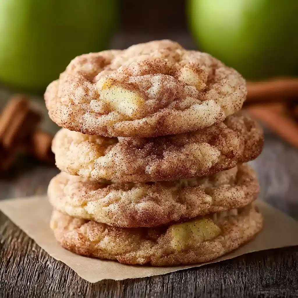 Spiced Apple Cinnamon Snickerdoodle Cookies Recipe