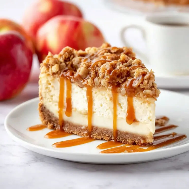 Apple Crisp Cheesecake Recipe