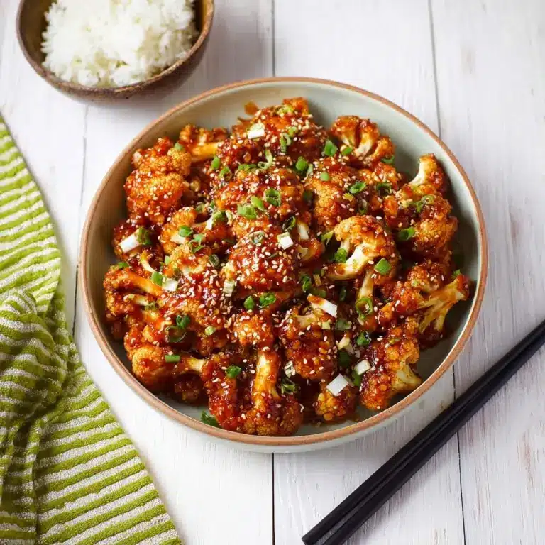 Sticky Sesame Cauliflower Recipe