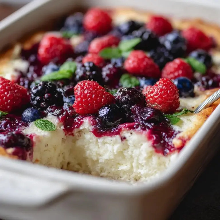 High Protein Triple Berry Bake Recipe