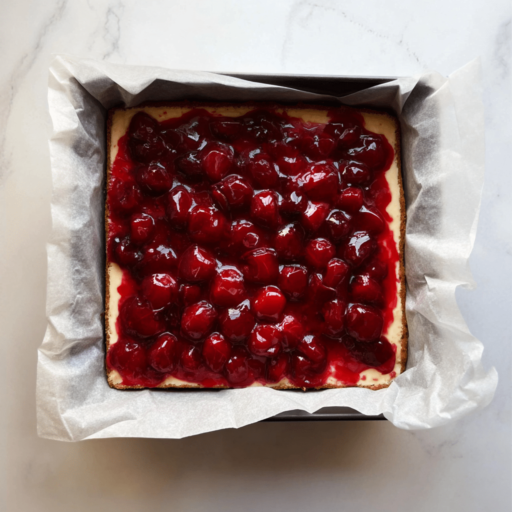 Almond Cherry Pie Bars Recipe - Recipe Image